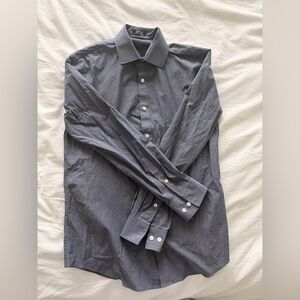 Tommy Hilfiger Dark Gray Dress Shirt - Size M (15)(32/33)